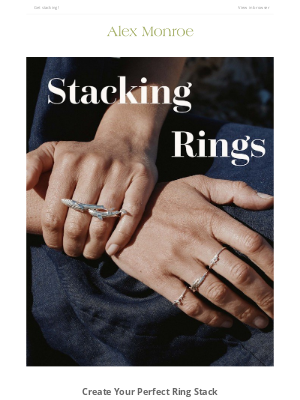 Alex Monroe - Your Perfect Ring Stack 💫