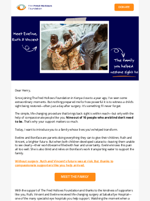 The Fred Hollows Foundation - A family on the edge—your support changed everything