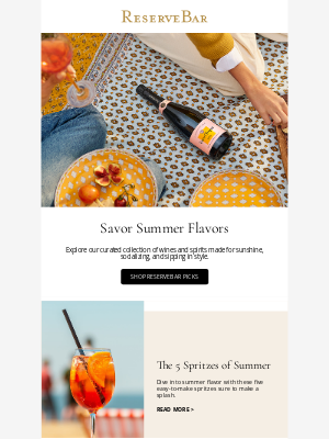Reserve Bar - The Art of Summer Sipping