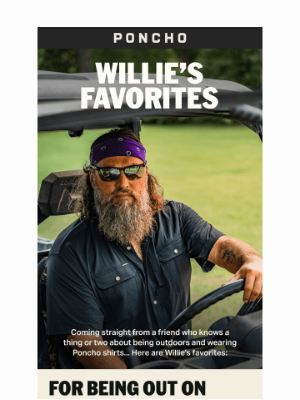 Poncho - Willie's Shirt Lineup
