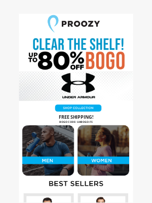 Proozy - 🔥 Under Armour BOGO + 80% Off — Best Sellers Going Fast!