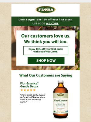 Flora Health - We can't keep these 5 star reviews to ourselves.