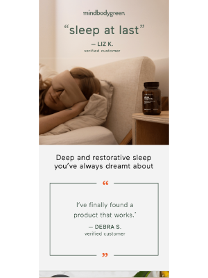 MindBodyGreen - ⭐⭐⭐⭐⭐ for a good night's sleep