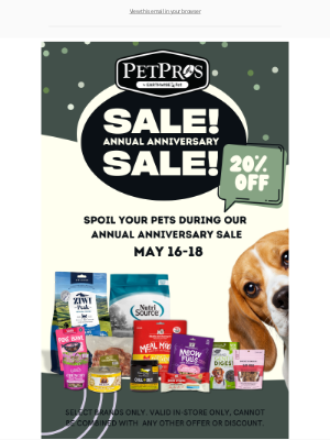Pet Pros - Join the Fun: Birthday Bash Sale Details Inside