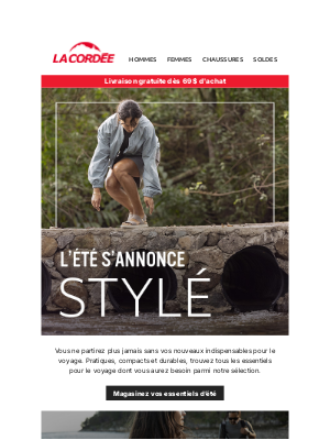La Cordée (Canada) - Votre uniforme par excellence pour l’été ☀️