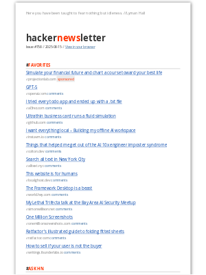 Hacker Newsletter - Hacker Newsletter #758