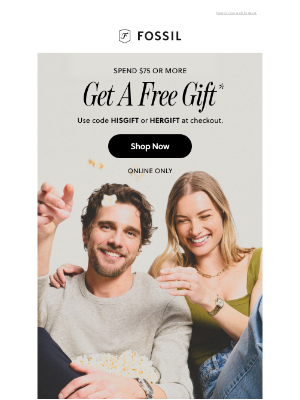 Fossil - Free Gift. We Repeat: Free Gift.