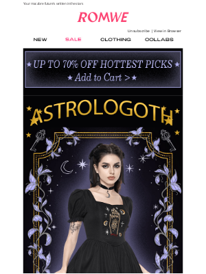 ROMWE - Get your horrorscope with ASTROLOGOTH 🌜