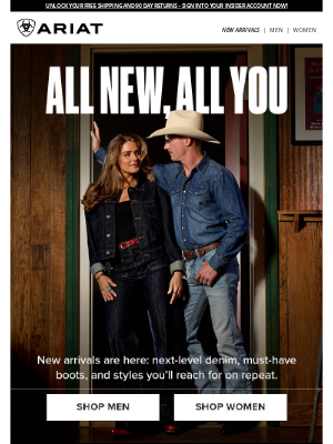Ariat International Inc - New Arrivals Are Here