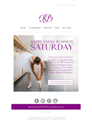 Russian Pointe - Happy Small Business Saturday! Today, we celebrate dance boutiques nationwide.