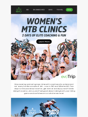evo - Have Fun, Get Better: Women's MTB Clinics