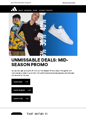 Adidas (UK) - Don't miss the Mid-Season Promo