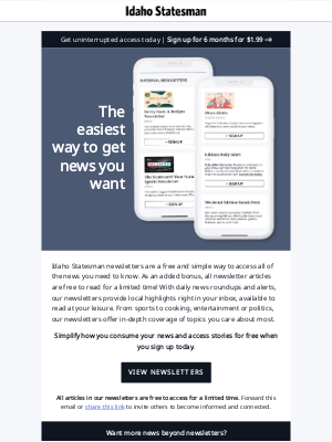Idaho Statesman - Enjoy the convenience of newsletters