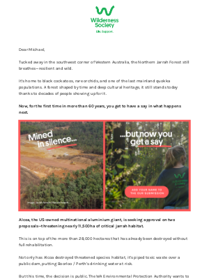 The Wilderness Society - WA’s jarrah forests are worth defending
