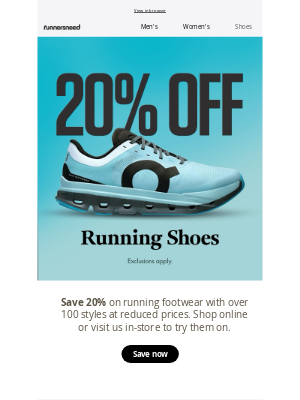 Runners Need (United Kingdom) - ⏰ 20% OFF NEW SHOE STYLES