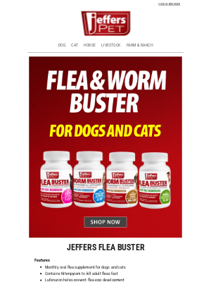 Jeffers Pet Supplies - 🚨 Is your pet protected from fleas and worms?