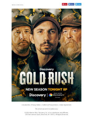 Discovery Channel - Gold Rush Season Premiere TONIGHT 8p