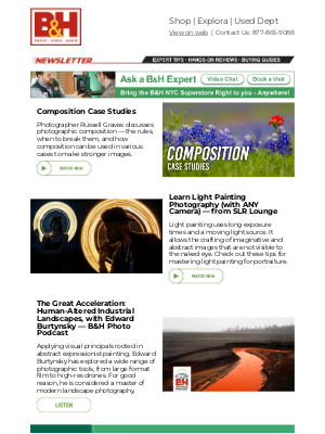 B&H Photo Video - Composition Case Studies, Light Painting for Portraits, Landscapes with Edward Burtynsky & More!