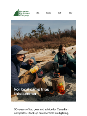 MEC (Canada) - Canadian summer = camping