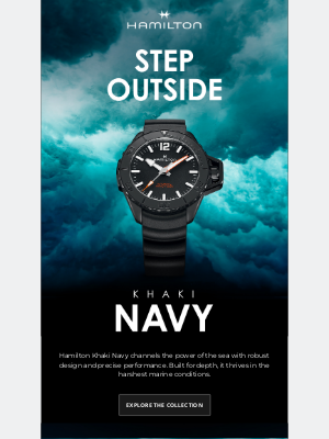 Hamilton Watch - Step Outside: Dive in with Hamilton Khaki Navy