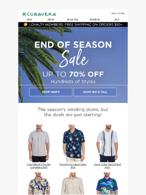 Perry Ellis - The End of Season Sale Starts Now!