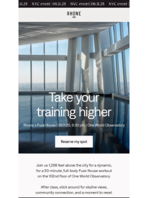 RSVP: A workout with a view