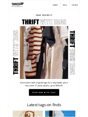 🤔 What has tags AND thrift prices you ask???