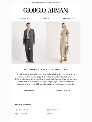 Armani - Spring outfits: get inspired