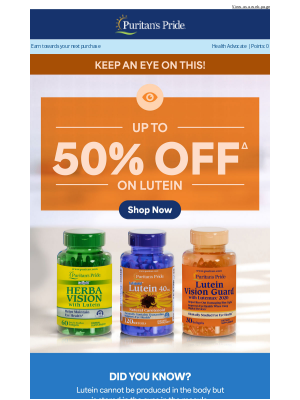 Puritan's Pride - Take A Peek 👀 Big Savings Ahead!