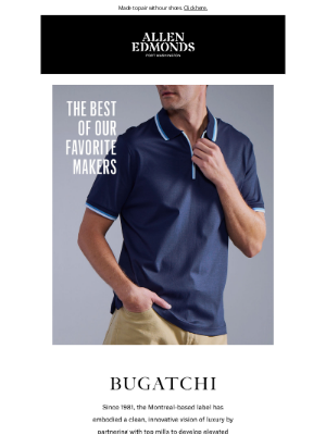 Allen Edmonds - The spring style upgrade: Shirts, polos + more