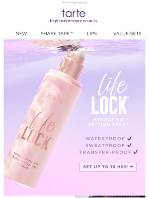 Tarte Cosmetics - Lock in your look - for FREE 🔒