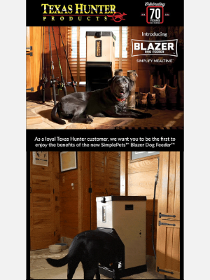 Texas Hunter Products - Simplify Mealtime with a Blazer Dog Feeder