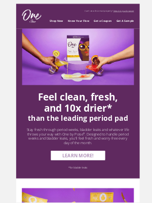 Poise - 70% of Women With bladder Leaks Use the Wrong Pad