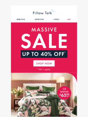 Pillow Talk (Australia) - 🎊 MASSIVE SALE Starts Now!