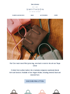 Smythson - It's back