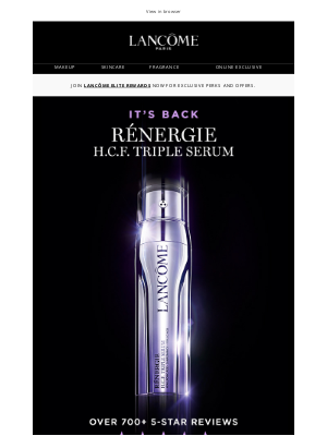 Lancome (Canada) - Triple-action serum: Why our customers LOVE it