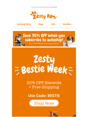 Zesty Paws - Zesties Besties Week🐶⭐😺