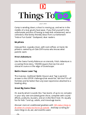 D Magazine - How to Entertain Dallas Kids Indoors