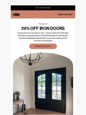 PINKYS - Elegance Meets Strength: 29% Off Iron Doors