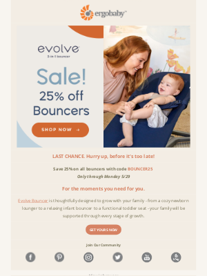 Ergobaby - Last chance - don't let this deal bounce away