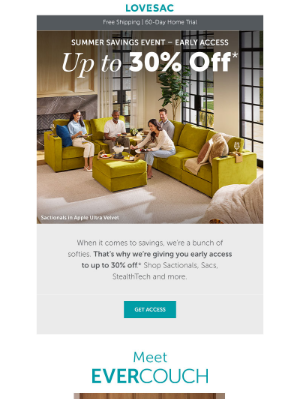 Lovesac - Get Early Access to Our Summer Savings Event.
