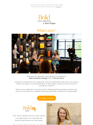 Veuve Clicquot (France) - Accédez au replay de la Masterclass Bold avec Sabrina Herlory Rouget