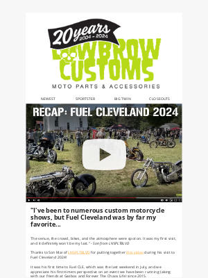 Lowbrow Customs - Watch the 2024 Fuel Cleveland Video Recap 🏍️ 🎉 📺