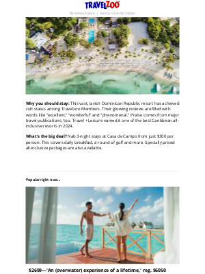 Travelzoo - $599—Caribbean 5-star escape w/$560 in extras