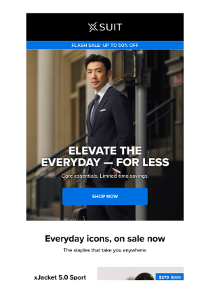 X Suit - Everyday essentials, now on sale