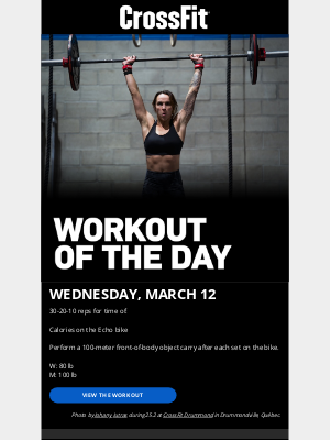 CrossFit Inc. - 250312 Workout of the Day: Aim to Sprint