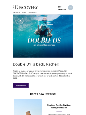 DISCOVERY - Double DISCOVERY Dollars, zero hesitation.