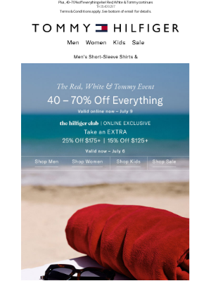 Tommy Hilfiger - THE WEEKEND DROP ⬇ Select shirts & sweaters—only $34.99