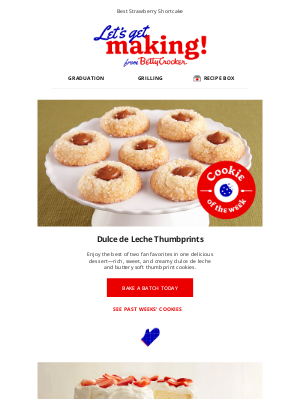 Betty Crocker - Dulce de Leche Thumbprints