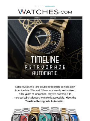 Watches - Xeric Timeline Retrograde Automatic is LIVE on Kickstarter 👏